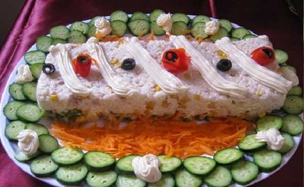 Salade composée au riz